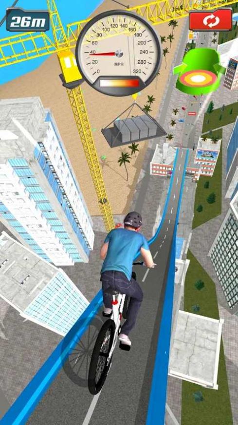 斜坡自行车跳跃手机版游戏